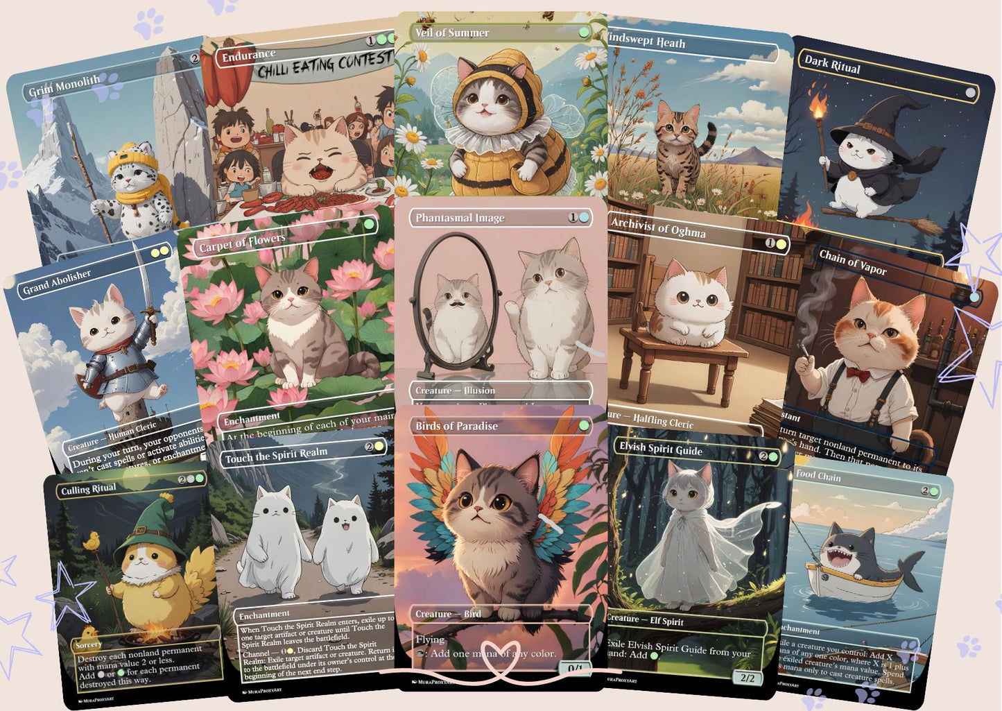 Atraxa Grand Unifier Proxy Commander Deck, 100 Cards + 3 Free Tokens | Cute Custom Full Art | MuraProxyArt