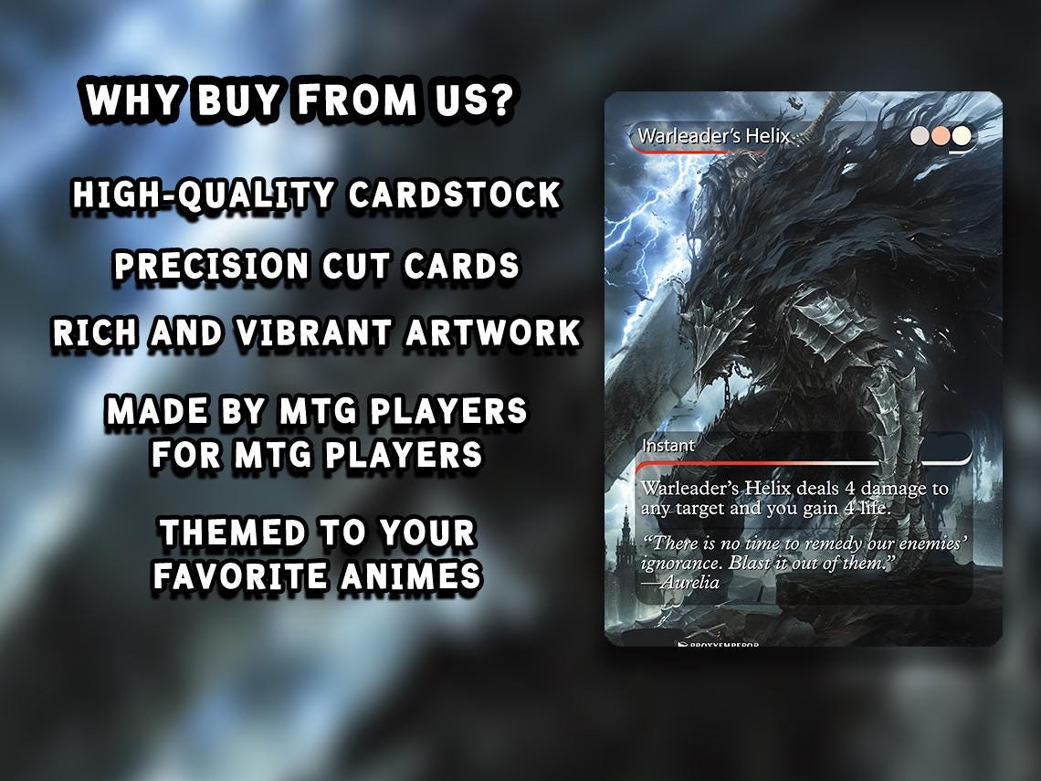 Berserk Fan Deck – Isshin Commander Deck - Anime Proxy – EDH 100+ Cards – Custom Fan Deck