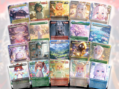 Chibi UR-Dragon MTG Deck - Dragon Tribal EDH | 100+ Premium Custom Cards | Competitive play