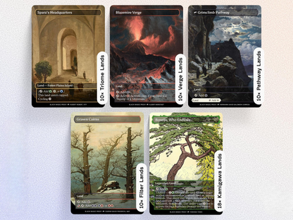 108× Lands Bundle — Ultimate Mana Base — Custom Art Playtest Cards for Commander EDH