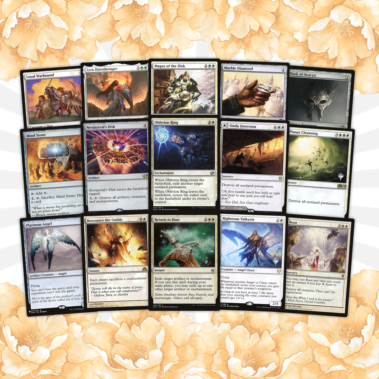 Avacyn, Angel of Hope ANGEL TRIBAL Magic MTG Custom Commander Deck