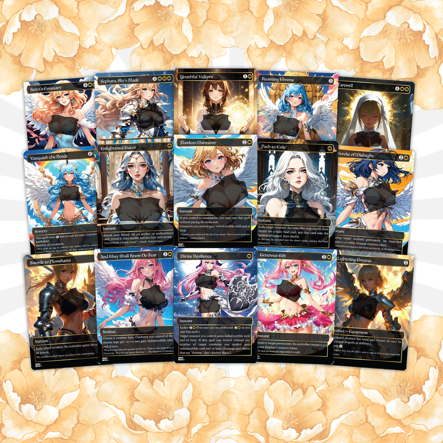 Curse Tribal Anime Waifu Ready to Play Proxy Commander Deck Custom Proxy EDH Curse Tribal English High Quality Cards