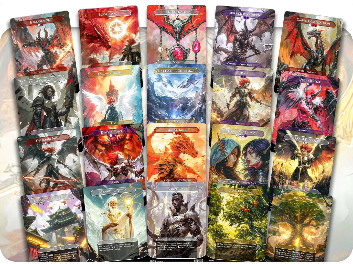 Kaalia Big Creatures - 120 Proxy Cards - Commander EDH Deck - High Quality Altered Cards - Full ManaFlame Deck