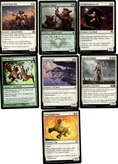 Dogs & Cats 99.95 Card Magic the Gathering Commander Deck-Mythic-Rare-Rin-Seri MTG