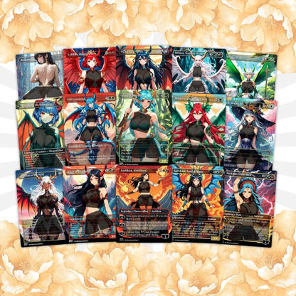 The Ur-Dragon Anime Waifu Commander | Custom Proxy EDH Dragon Tribal | Mystic MTG