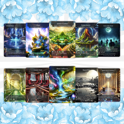 90 Custom Land Pack Dual, Fetch, Shock, Triome, Bond, Surveil, Basic, Artifact, & Utility Styles Premium Proxies