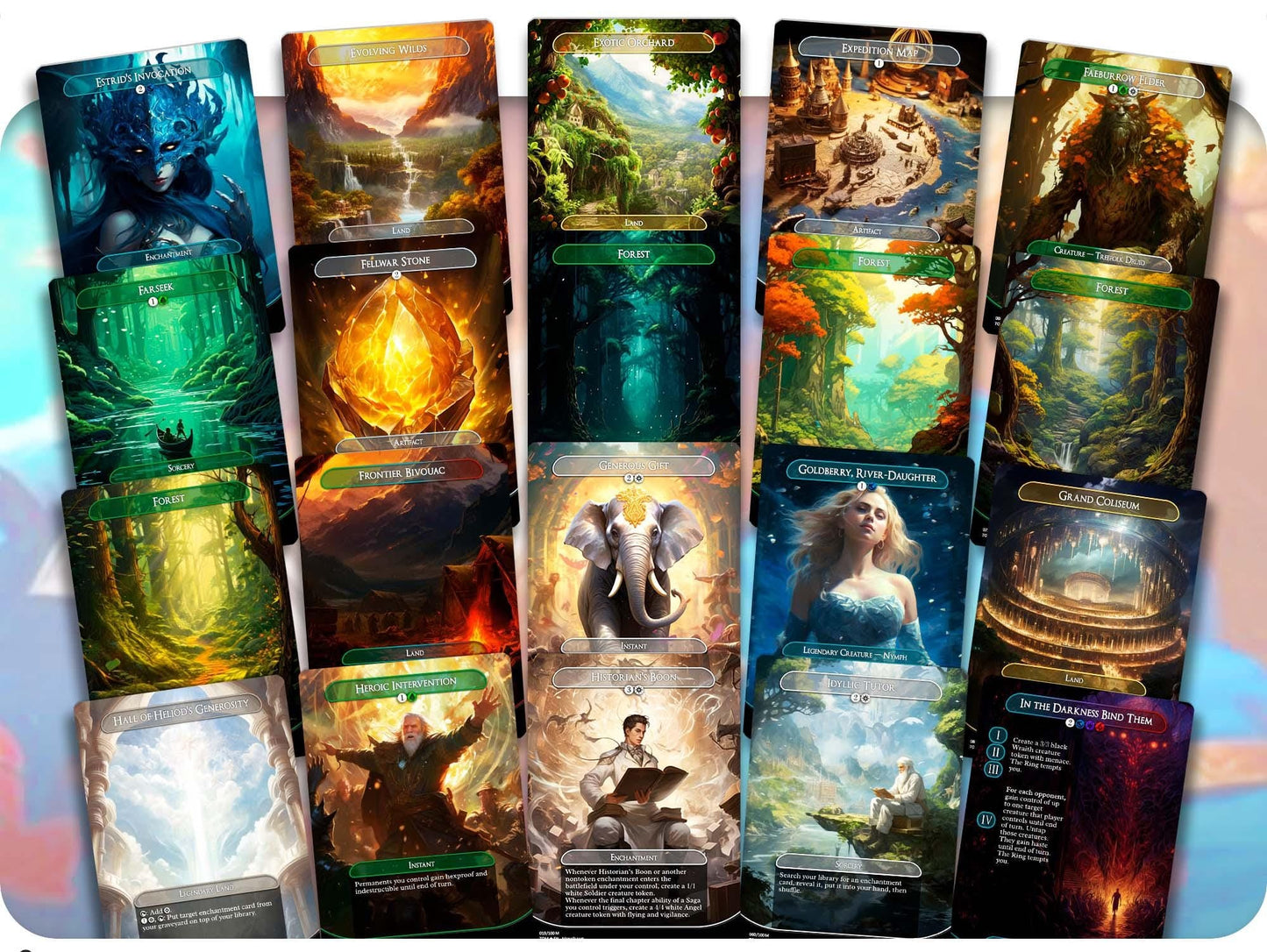 Tom Bombadil Sagas - 100 Proxy Cards - Commander EDH Deck - High Quality Altered Cards - Full ManaFlame Deck