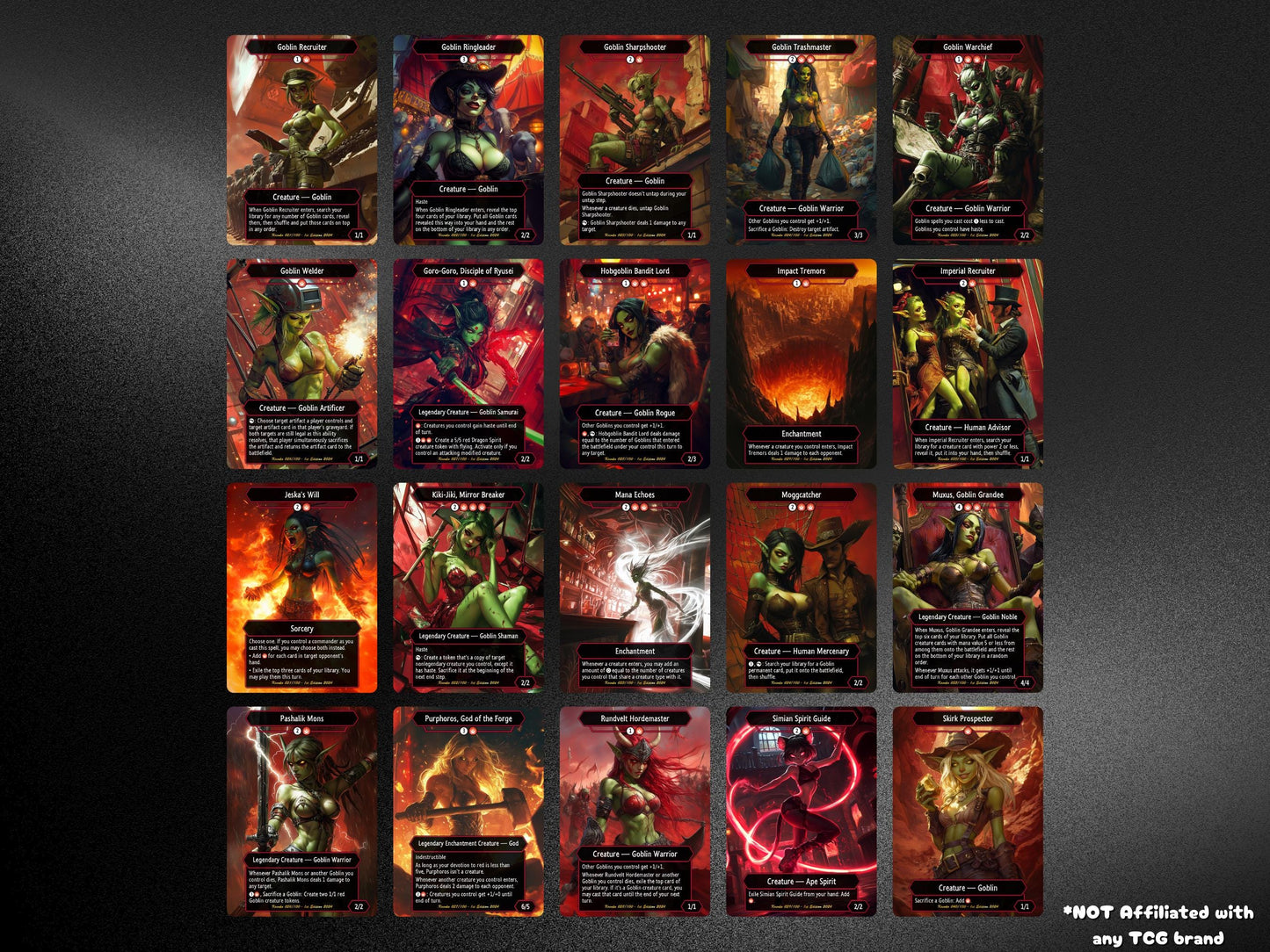 Krenko Commander Goblin Deck – Custom Cards for Casual Play