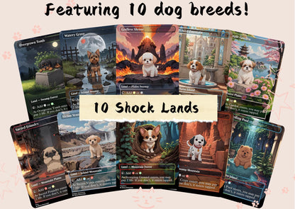50 Land Bundle - Cute Proxy | Dual Bond Triome Fetch Shock | Custom Alter Full Art Card | Commander EDH | MuraProxyArt