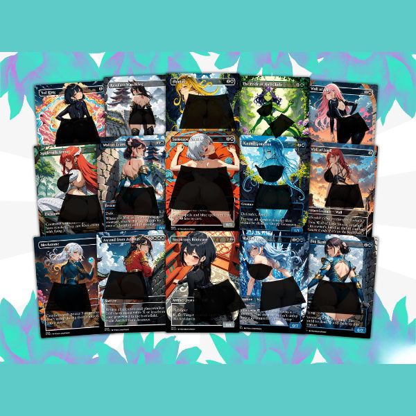 Arcades Defender Tribal Anime Waifu Commander | Custom EDH Proxy | High-Quality MTG Cards