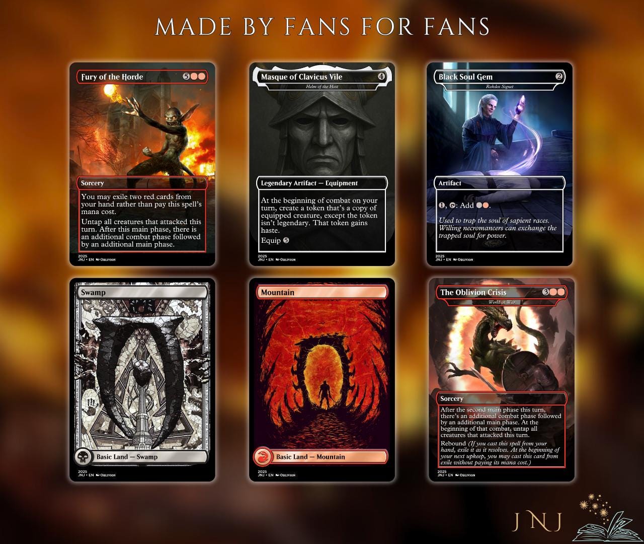 Oblivion Themed Commander Deck Proxies, Rakdos Madness, 100+ Unique Cards, Quality Custom Card Proxy Replicas for Commander EDH