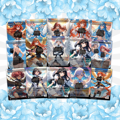 Aurelia Angels Extra Combats Anime Waifu Proxy Commander Deck Custom Proxy EDH Angel English High Quality Cards