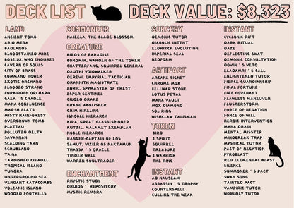 Najeela Infinite Combat Proxy cEDH Commander Deck, 100 Cards + 8 Free Tokens | Cute Custom Full Art | MuraProxyArt