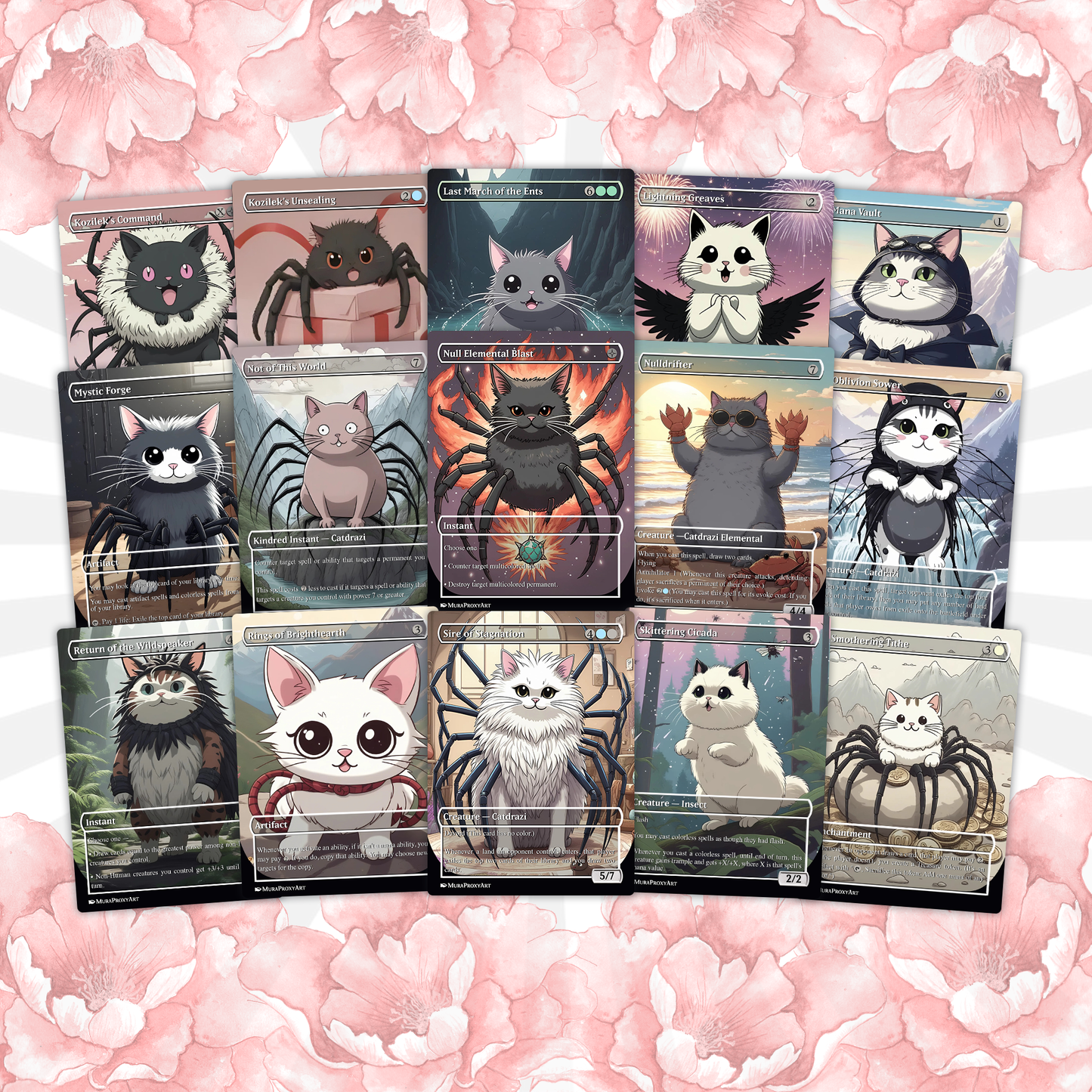 Ulalek Catdrazi Meme Eldrazi Proxy Commander Deck, 99.95 Cards + 5 Free Tokens | Cute Custom Full Art | MuraProxyArt