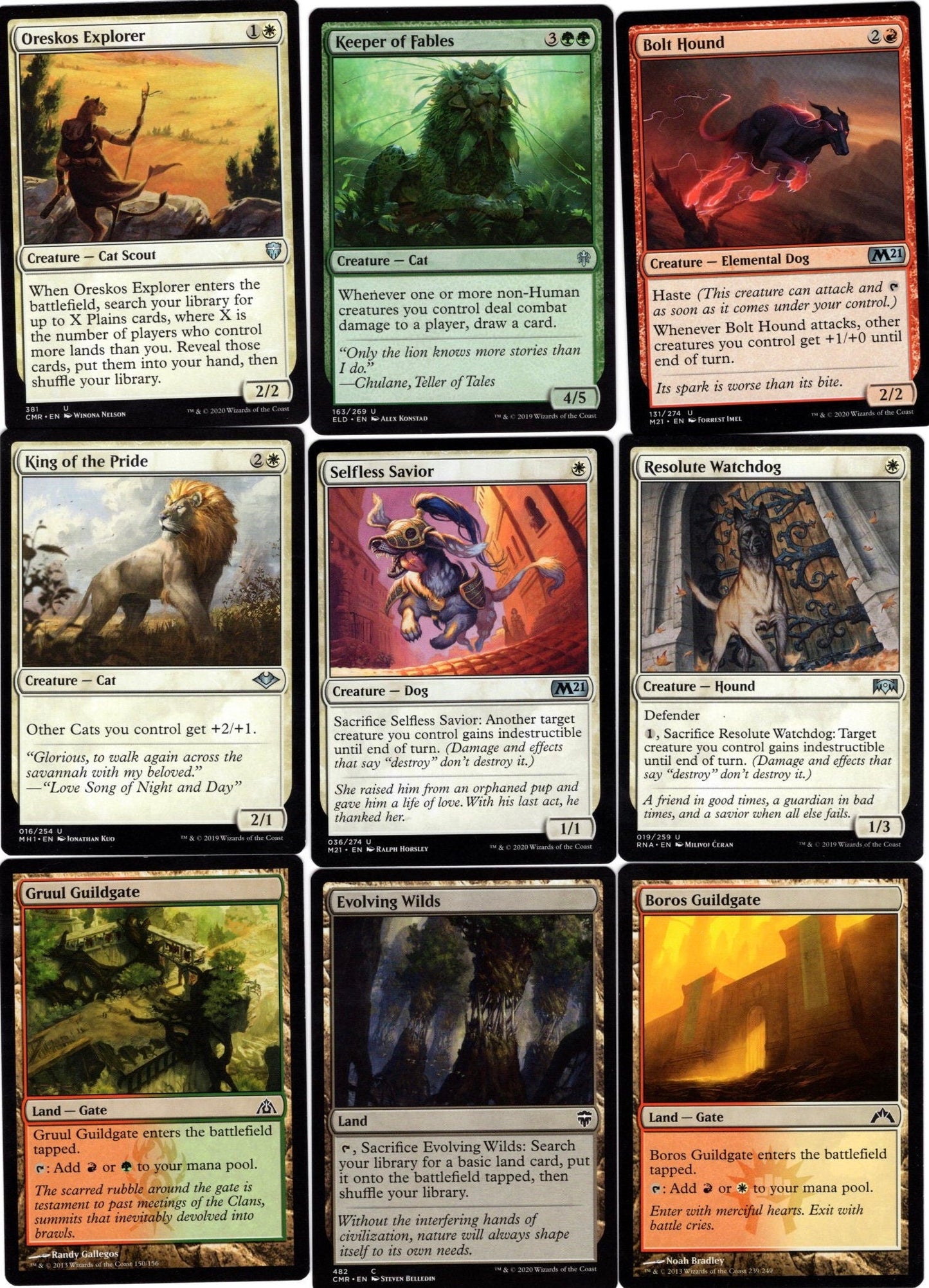 Dogs & Cats 100 Card Magic the Gathering Commander Deck-Mythic-Rare-Rin-Seri MTG