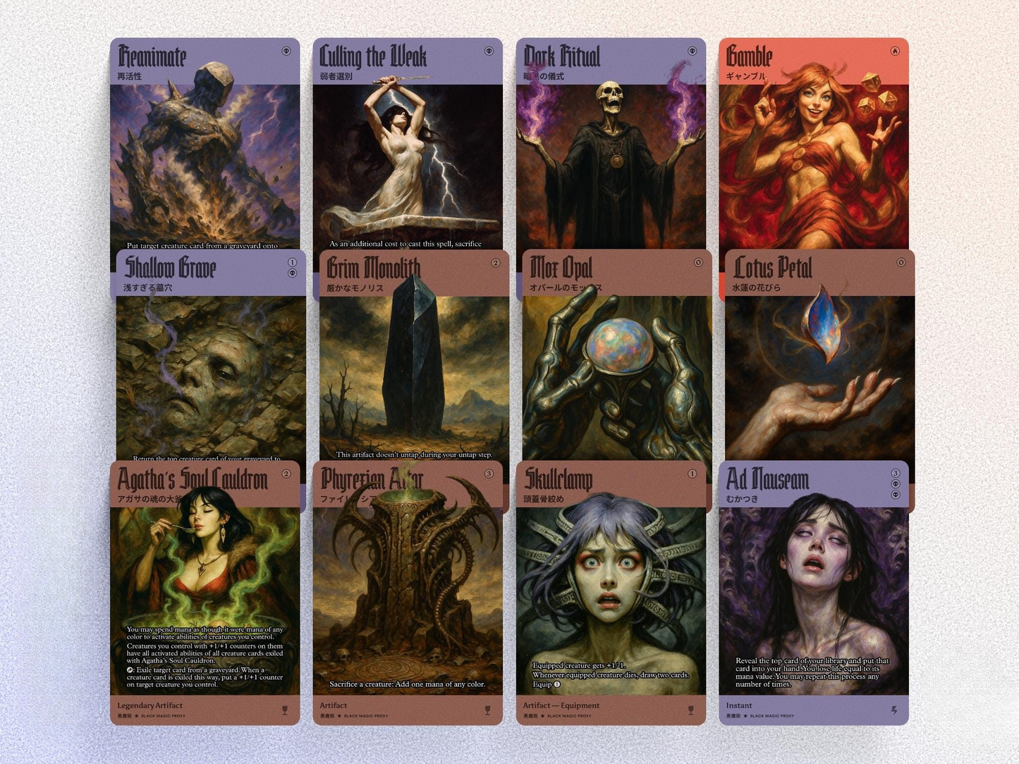 Vampire Aristocrats cEDH Commander Deck — 99.95+ Custom Art Playtest Cards for Commander EDH
