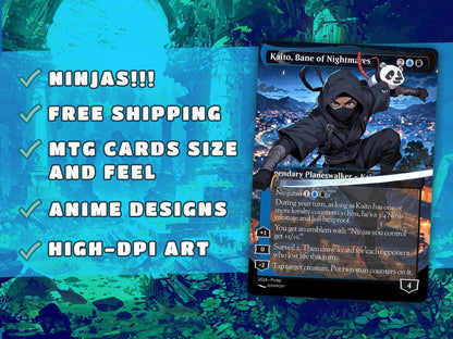 Yuriko Commander Deck Anime Style Custom MTG Cards Proxy EDH Premium High-Quality Ready to Play cEDH Beginner Friendly 100+ Cards