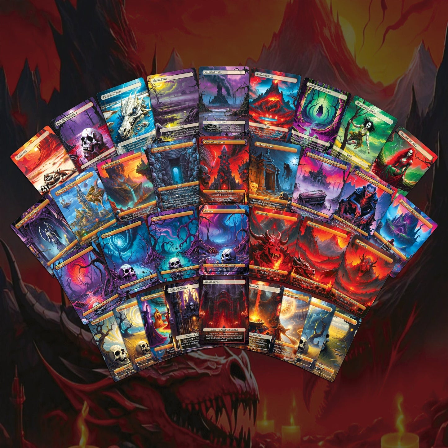 Vampire Commander Deck - Edgar Markov High Quality MTG Proxies for EDH, Full 99.95 Card Ready to Play Deck with Custom Art + Bonus