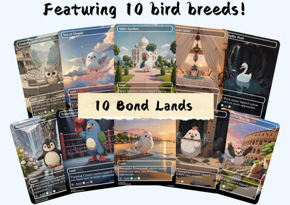 50 Land Bundle - Cute Proxy | Dual Bond Triome Fetch Shock | Custom Alter Full Art Card | Commander EDH | MuraProxyArt