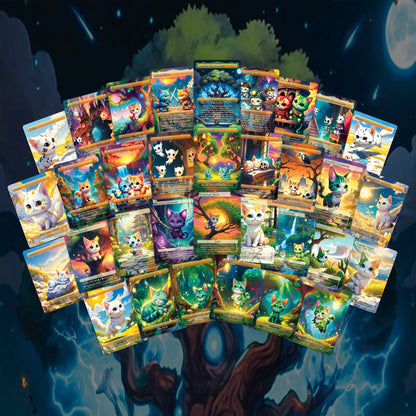 Cat Commander Tribal Deck, High Quality MTG Proxies for Commander EDH, Arahbo, Roar or the World Full 99.95 Card Deck with Custom Art + Bonus