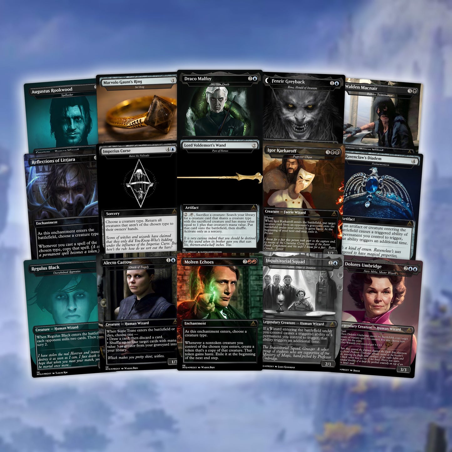 Mystic MTG | Voldemort’s Legion – Custom Commander EDH Deck – 99.95+ Cards | Magic-Inspired Proxy