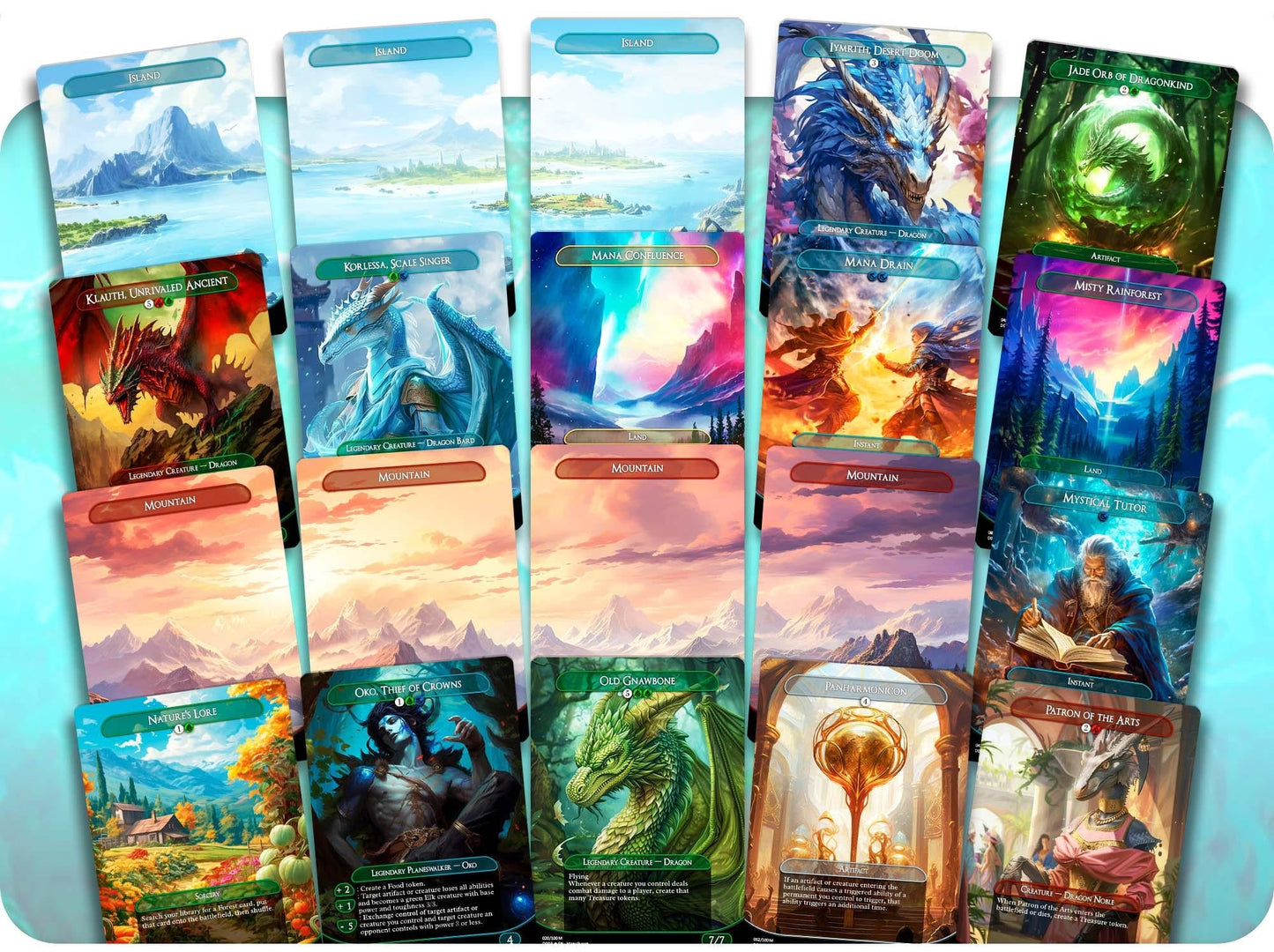 Miirym Dragon Tribal - 99.95 Proxy Cards - Commander EDH Deck - High Quality Altered Cards - Full ManaFlame Deck