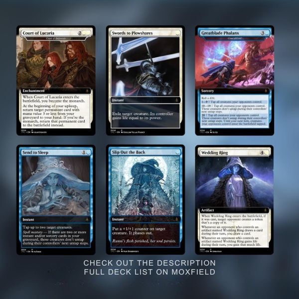 Elden Ring Commander  | Dual-Commander Azorius Control Voltron | 99.95+ Custom Proxy Cards | Mystic MTG