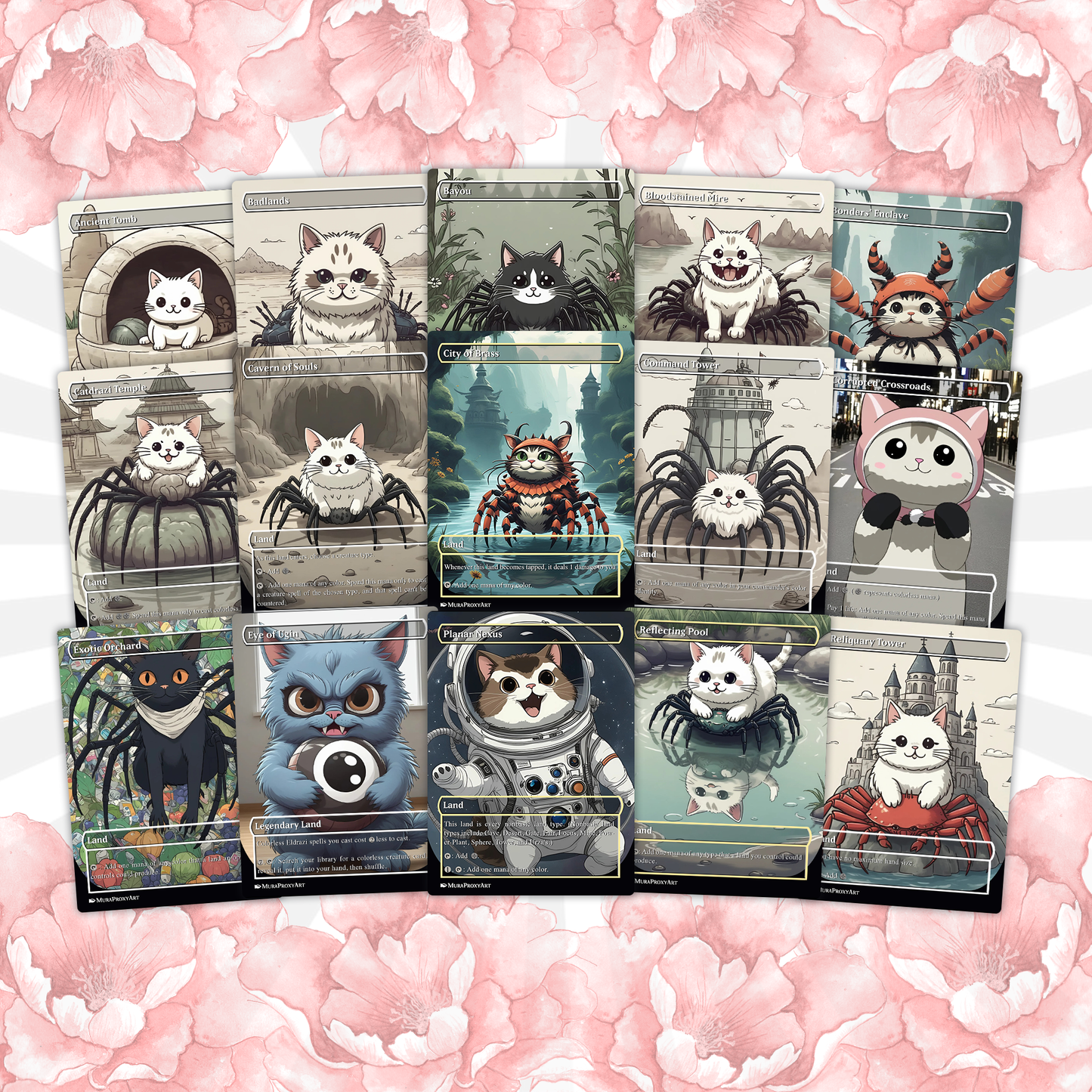 Ulalek Catdrazi Meme Eldrazi Proxy Commander Deck, 100 Cards + 5 Free Tokens | Cute Custom Full Art | MuraProxyArt