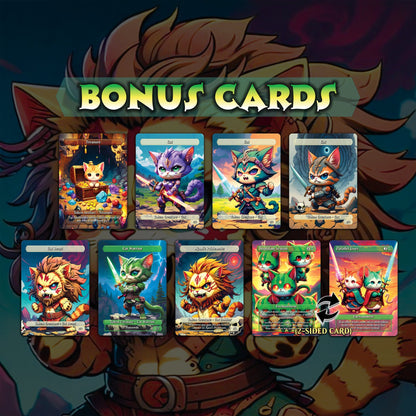 Cat Commander Tribal Deck, High Quality MTG Proxies for Commander EDH, Arahbo, Roar or the World Full 100 Card Deck with Custom Art + Bonus