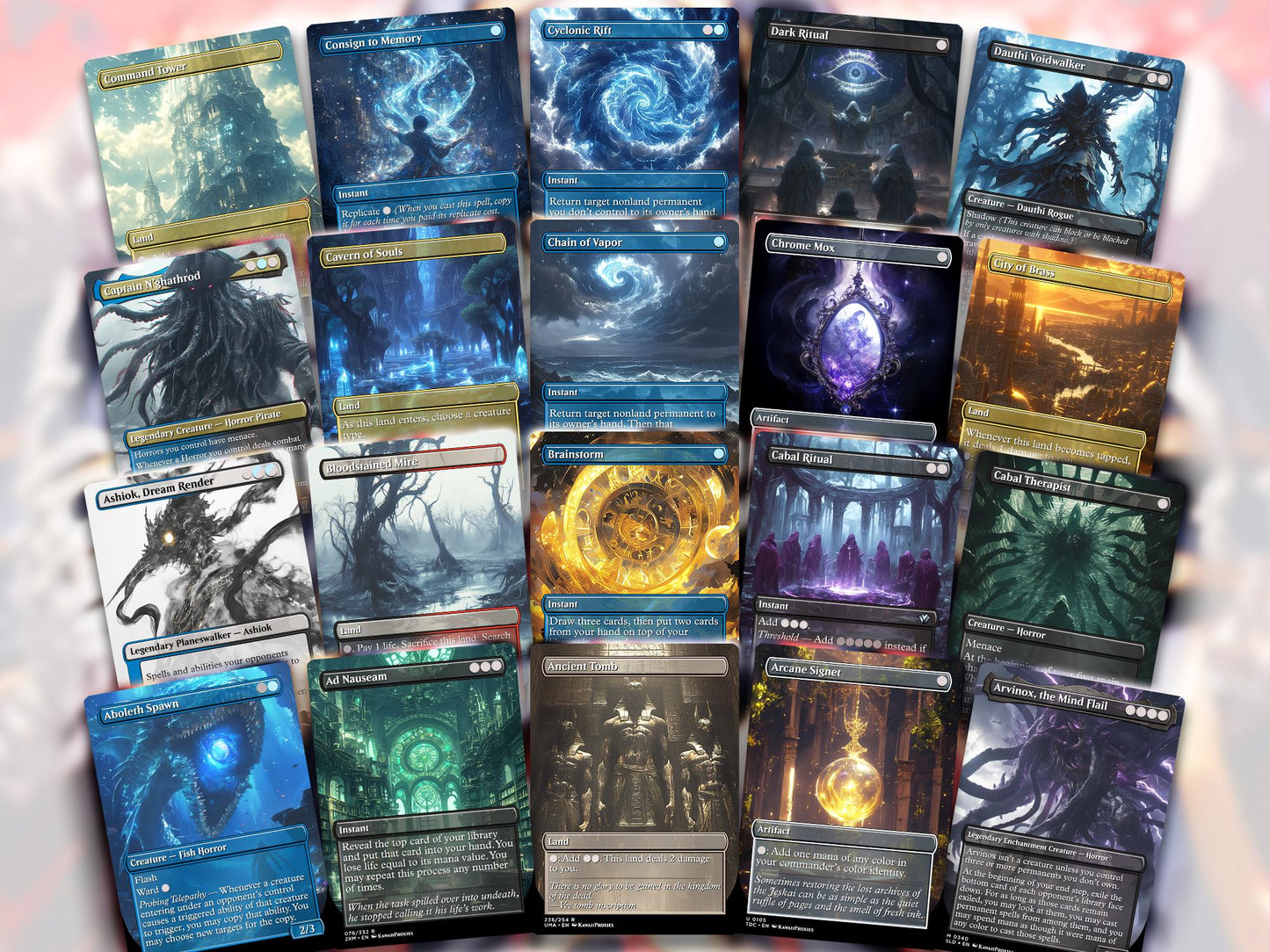 Mythological Creatures MTG Deck - Captain N'ghathrod EDH | Premium Deck | Custom Competitive 99.95+ Cards