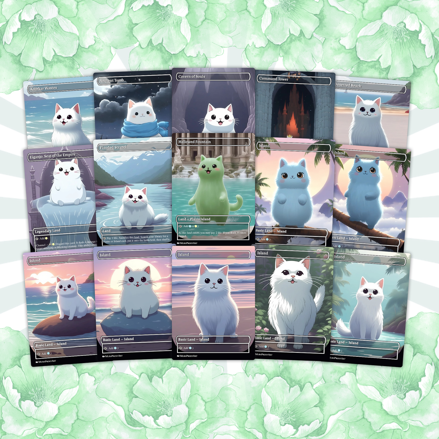 Millicent Spirit Tribal Proxy Commander Deck, 99.95 Cards + 6 Free Tokens | Cute Custom Full Art | MuraProxyArt