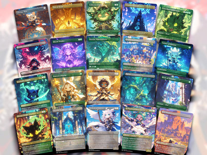 Chibi Anime MTG Deck EDH Tymna and Kodama Premium Quality Proxy 100+ Cards