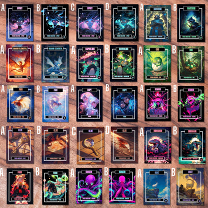 Token Card Bundle Compatible with MTG, Unofficial Tokens for MTG Play, Gifts for Gamers, Regular or Foil Holographic Tokens