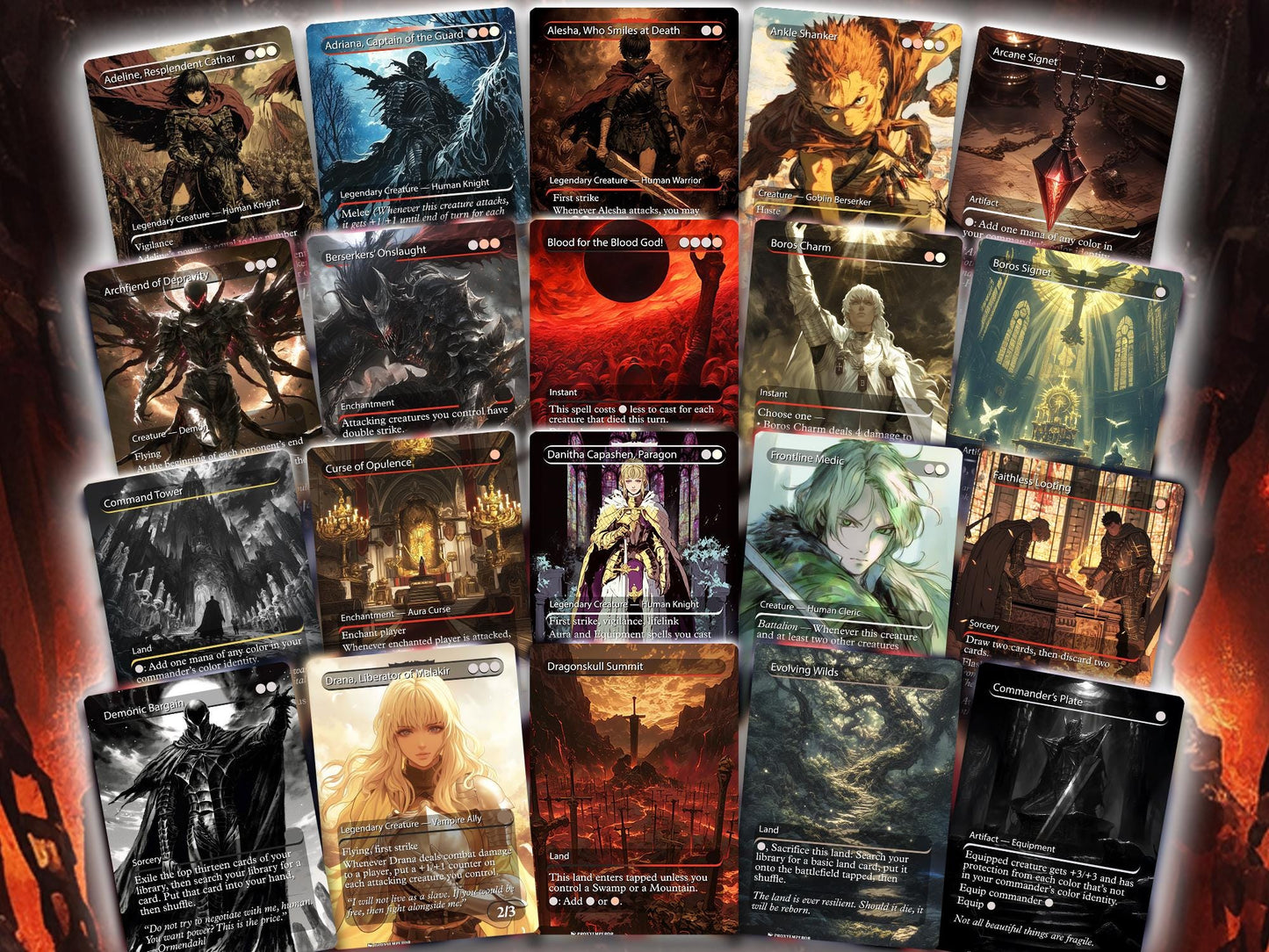 Berserk Fan Deck – Isshin Commander Deck - Anime Proxy – EDH 100+ Cards – Custom Fan Deck