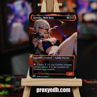 Goblin Tribal Commander – Krenko, Mob Boss | Complete EDH Proxy