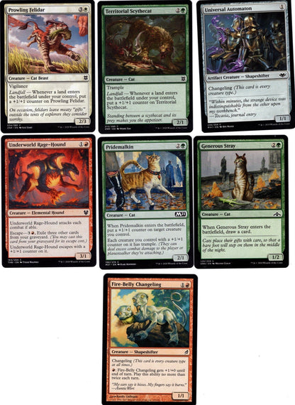 Dogs & Cats 99.95 Card Magic the Gathering Commander Deck-Mythic-Rare-Rin-Seri MTG