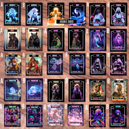 Token Card Bundle Compatible with MTG, Unofficial Tokens for MTG Play, Gifts for Gamers, Regular or Foil Holographic Tokens