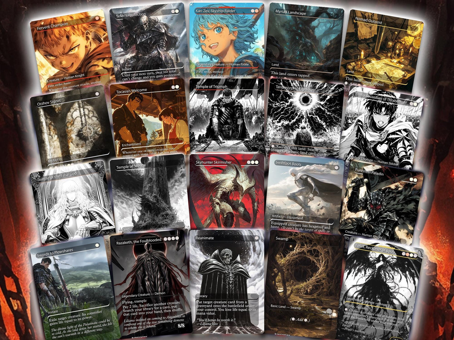 Berserk Fan Deck – Isshin Commander Deck - Anime Proxy – EDH 100+ Cards – Custom Fan Deck