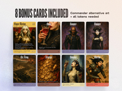 Vampire Aristocrats cEDH Commander Deck — 99.95+ Custom Art Playtest Cards for Commander EDH
