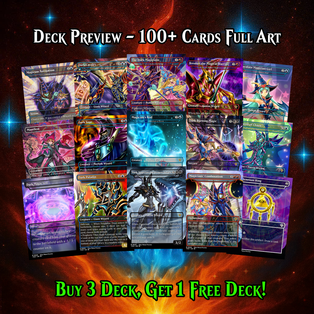 Yugioh Dark Magic Commander Deck | 111 CARDS