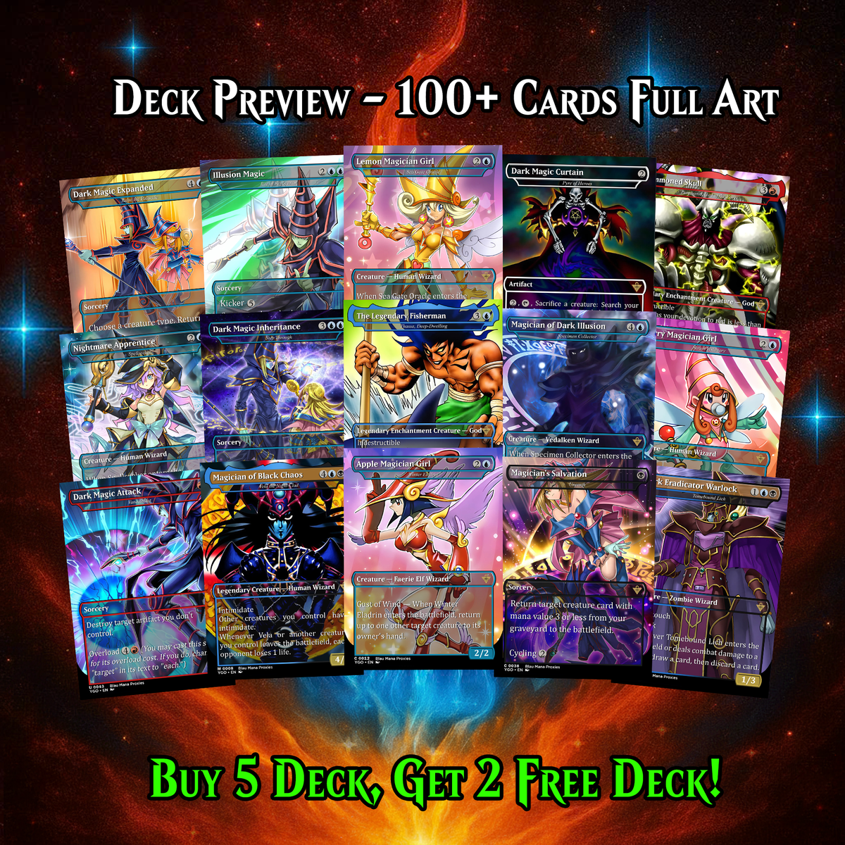 Yugioh Dark Magic Commander Deck | 111 CARDS