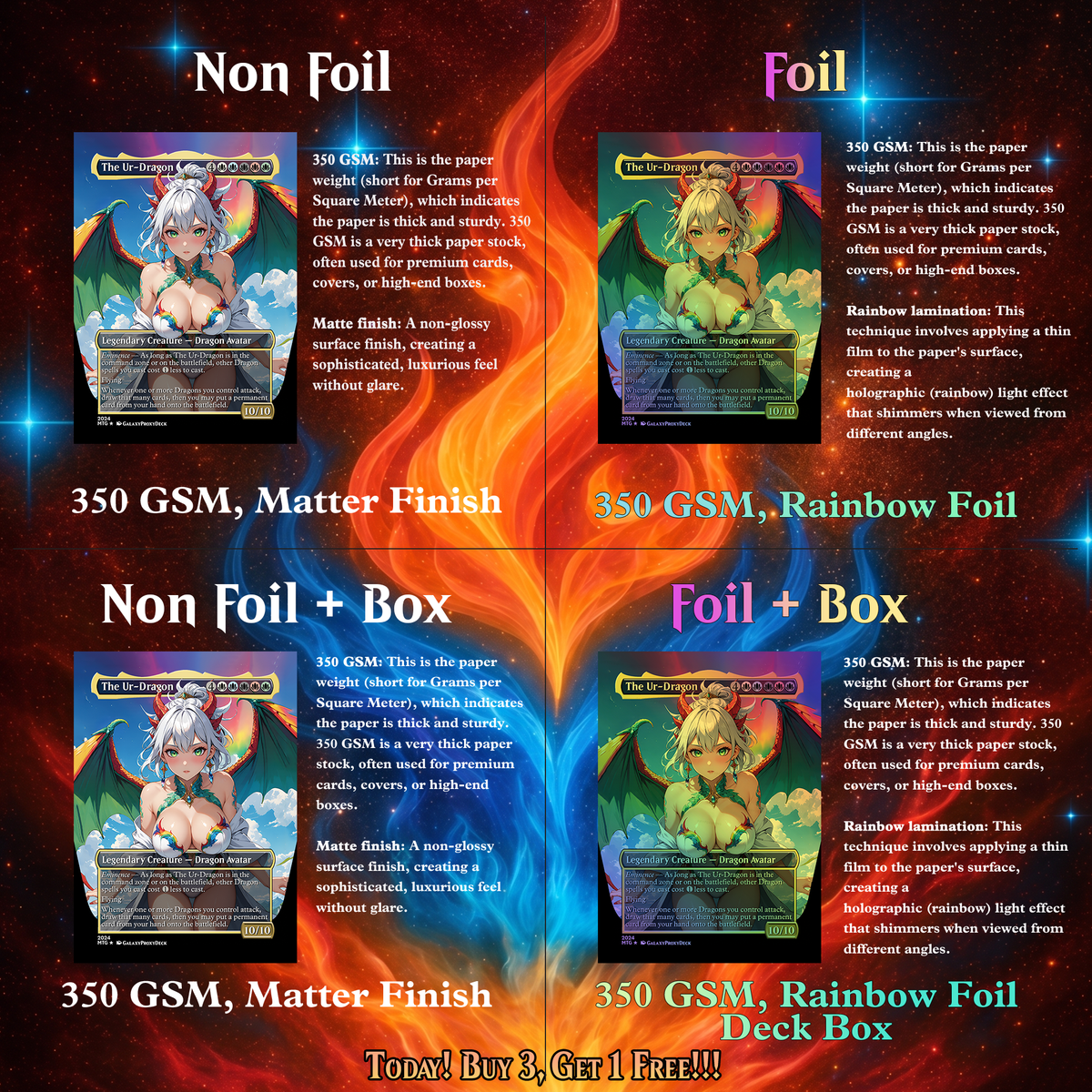 THE UR-DRAGON ANIME WAIFU COMMANDER DECK – PREMIUM COLLECTOR SET (109 CARDS)