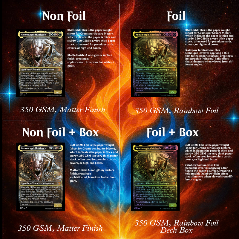 Xenomoth ALIEN COMMANDER MTG PROXY DECK COLLECTOR SET (113 CARDS) GalaxyDeck Xenomoth ALIEN COMMANDER MTG PROXY DECK COLLECTOR SET (113 CARDS) GalaxyDeck