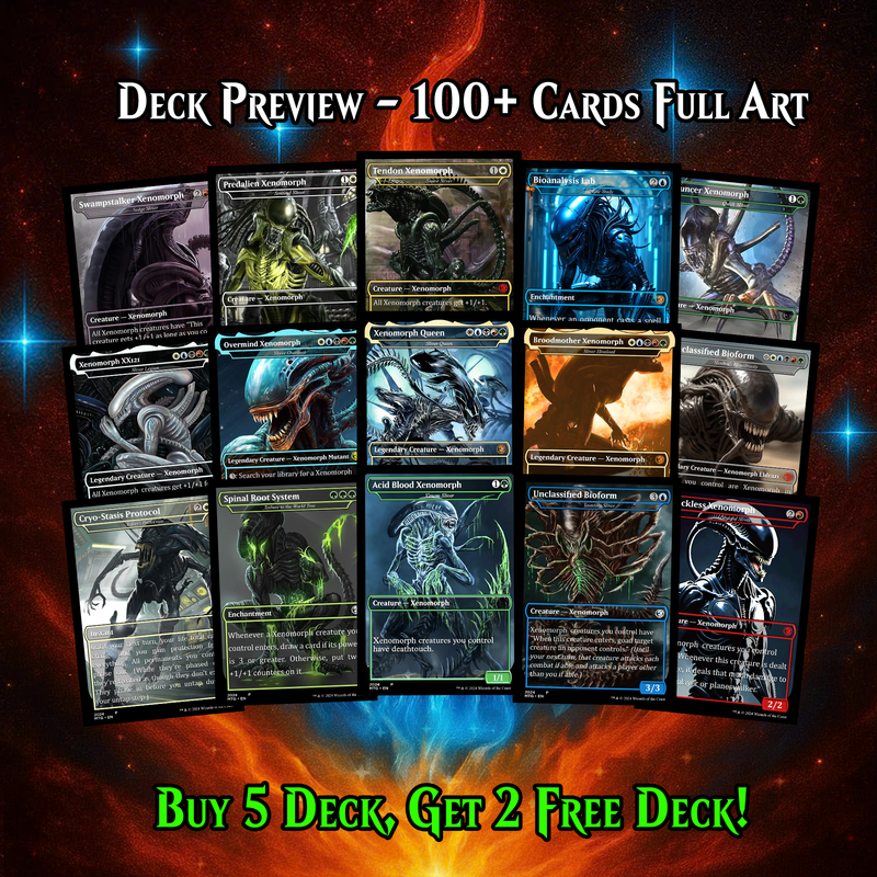 Xenomoth ALIEN COMMANDER MTG PROXY DECK COLLECTOR SET (113 CARDS) GalaxyDeck Xenomoth ALIEN COMMANDER MTG PROXY DECK COLLECTOR SET (113 CARDS) GalaxyDeck