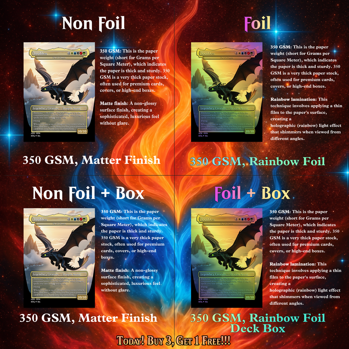 | New | HOW TO TRAIN YOUR DRAGON COMMANDER DECK – PREMIUM COLLECTOR SET (116 CARDS)