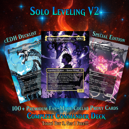 | New | SOLO LEVELING COMMANDER DECK – VERSION 2 – PREMIUM COLLECTOR SET (117 CARDS)