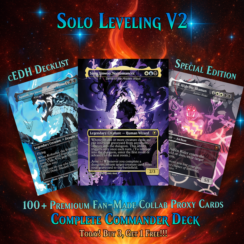 | New | SOLO LEVELING COMMANDER DECK – VERSION 2 – PREMIUM COLLECTOR SET (117 CARDS)