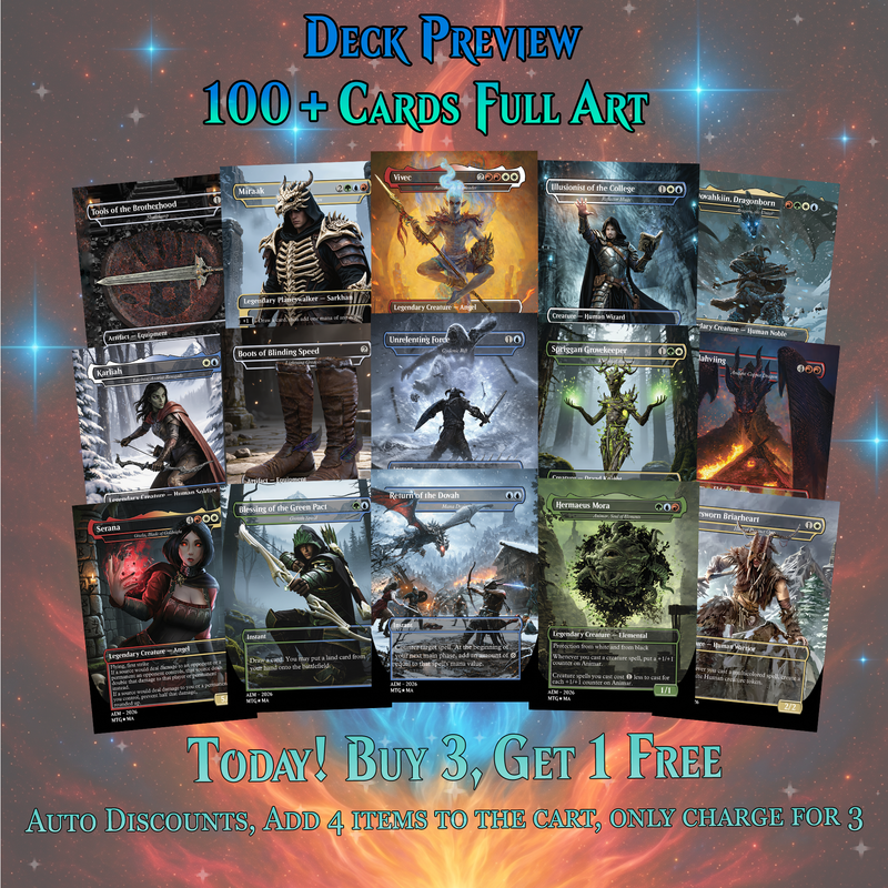 | New | SKYRIM THEMED COMMANDER DECK – PREMIUM COLLECTOR SET (116 CARDS)