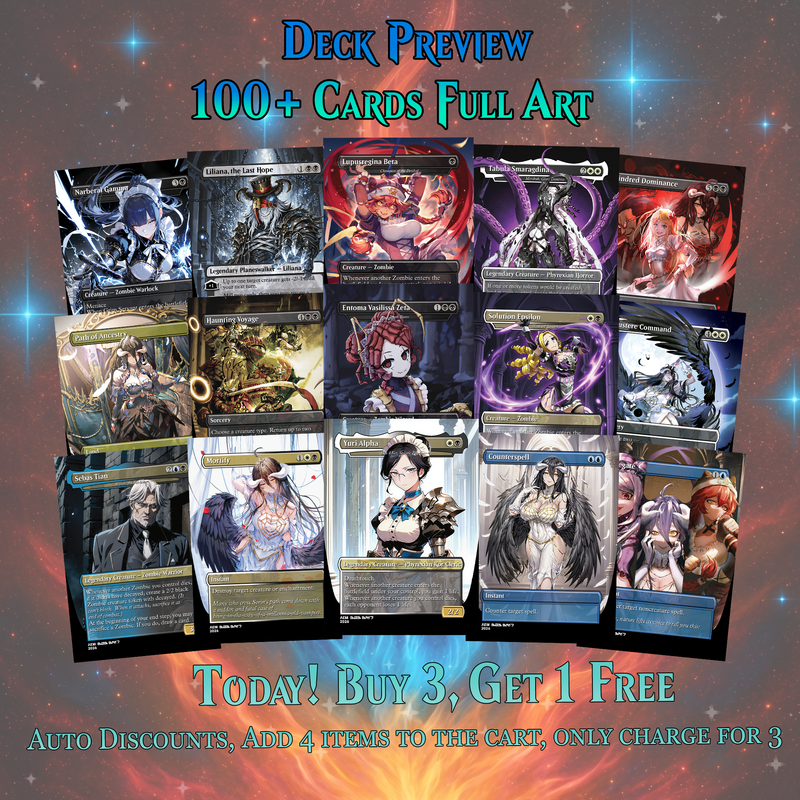 | New | OVERLORD ZOMBIE TRIBAL MTG PROXY COMMANDER DECK – PREMIUM COLLECTOR SET (100 CARDS)