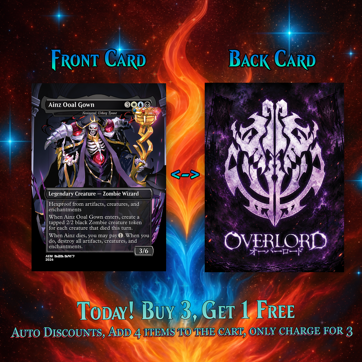 | New | OVERLORD ZOMBIE TRIBAL MTG PROXY COMMANDER DECK – PREMIUM COLLECTOR SET (100 CARDS)